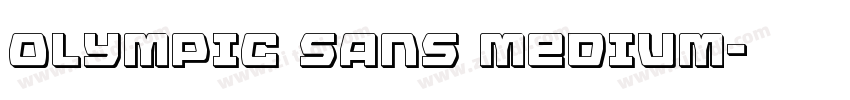 OLYMPIC SANS MEDIUM字体转换